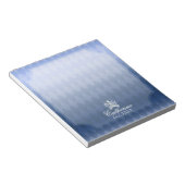 Glinsterende Crown Blue Notitieblok (Schuin)