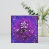 Glinsterende Crown Blue Paarse (Staand voorkant)