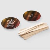 Glinsterende Crown Gold Handwaaier (Niet-gemonteerd)