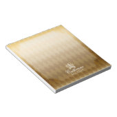 Glinsterende Crown Gold Notitieblok (Schuin)