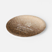 Glinsterende Crown Gold Papieren Bordje (Gekanteld)