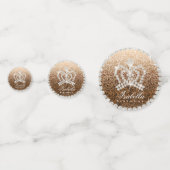 Glinsterende Crown Gold Table Confetti (Voorkanten)