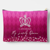 Glinsterende Crown Red Accessoire Pouch Etui (Achterkant)