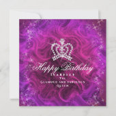 Glinsterende Crown Red Magenta (Voorkant)