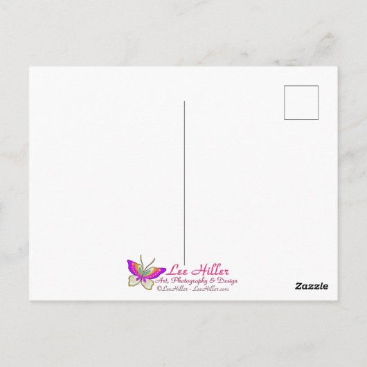 glinsterende divergente oceaangolven briefkaart (Achterkant)