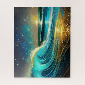 glinsterende divergente oceaangolven legpuzzel (Verticaal)