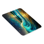 glinsterende divergente oceaangolven magneet (Rechterzijde)