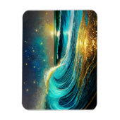 glinsterende divergente oceaangolven magneet (Verticaal)