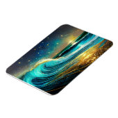 glinsterende divergente oceaangolven magneet (Linkerzijde)