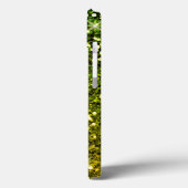 Glinsterende donkergroene gouden glitters Case-Mate iPhone case (Achterkant / Links)