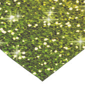 Glinsterende donkergroene gouden glitters korte tafelloper (Hoek)