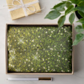 Glinsterende donkergroene gouden glitters tissuepapier (Geschenk)