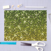 Glinsterende donkergroene gouden glitters tissuepapier (Craft)