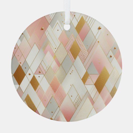 Glinsterende driehoekspectra glas ornament (Achterkant)