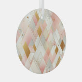 Glinsterende driehoekspectra glas ornament (Voorkant Rechts)