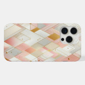 Glinsterende driehoekspectra iPhone hoesje (Achterkant horizontaal)