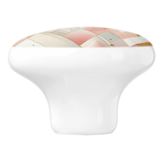 Glinsterende driehoekspectra keramische knop (Zijkant)