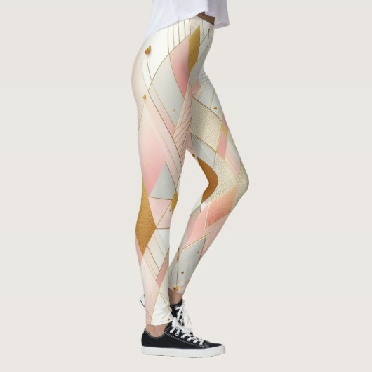 Glinsterende driehoekspectra leggings (Rechts)