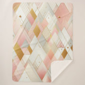 Glinsterende driehoekspectra sherpa deken (Voorkant)