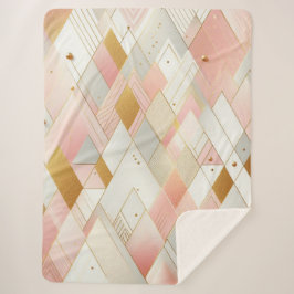 Glinsterende driehoekspectra sherpa deken