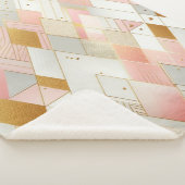 Glinsterende driehoekspectra sherpa deken (3/4)