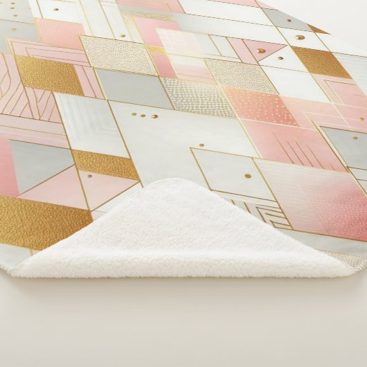 Glinsterende driehoekspectra sherpa deken (3/4)