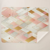 Glinsterende driehoekspectra sherpa deken (Voorkant (horizontaal))