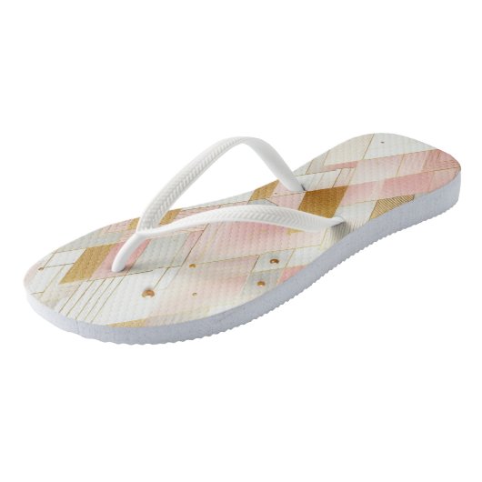 Glinsterende driehoekspectra teenslippers (Schuin)