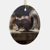 Glinsterende eekhoorn keramisch ornament (Rechts)