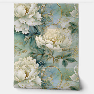 Glinsterende Evergreen Elegance Botanical Behang