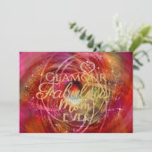 Glinsterende Fabulous Mom Kaart (Staand voorkant)