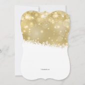 Glinsterende feestelijke uitnodiging (Achterkant)