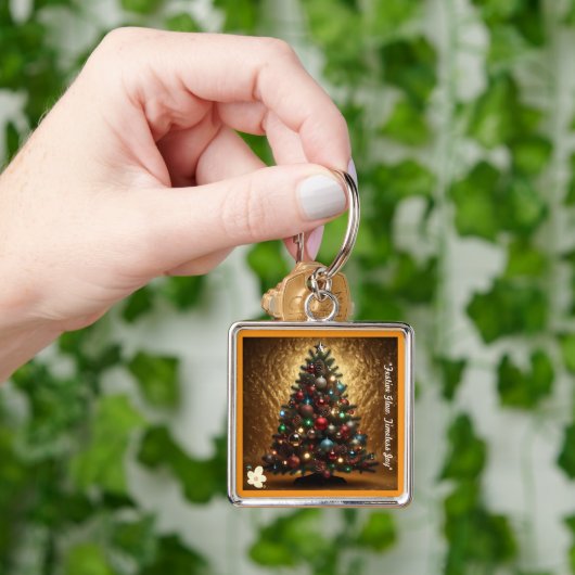 "Glinsterende festiviteiten" Sleutelhanger (Hand)