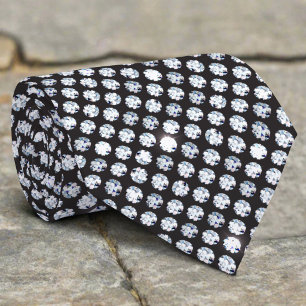 Glinsterende fonkelende diamant op zwarte achtergr stropdas