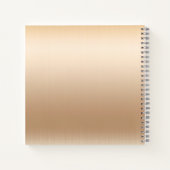 Glinsterende Glamour Crown Gold Notitieboek (Achterkant)