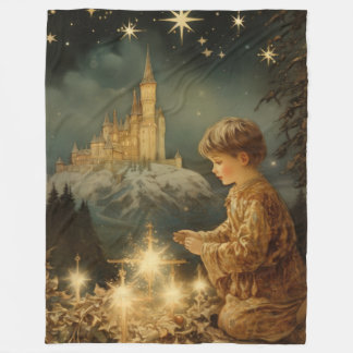 Glinsterende Glorie Kerstdeken Fleece Deken