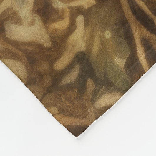 Glinsterende Glorie Kerstdeken Fleece Deken (Hoek)