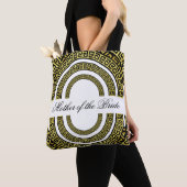 Glinsterende Golden Folie Effect Greek Meander Inf Tote Bag (Dichtbij)