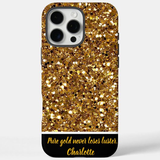 Glinsterende gouden confetti in viering Case-Mate iPhone case (Achterkant)