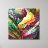 Glinsterende gouden en Abstracte texturen Canvas Afdruk (Voorkant)