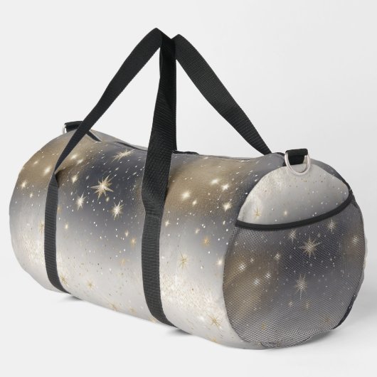 Glinsterende gouden en zilveren Duffel Bag Plunjezak (Rechterhoek)