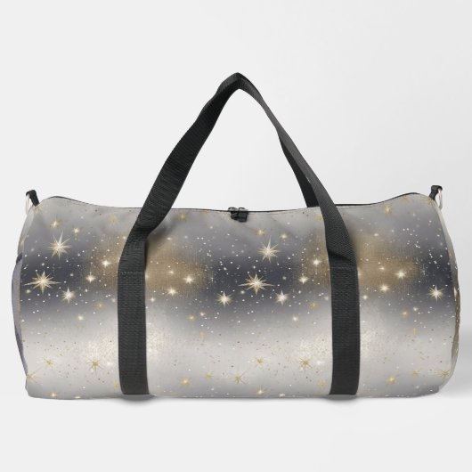 Glinsterende gouden en zilveren Duffel Bag Plunjezak (Achterkant)