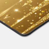Glinsterende Gouden Glitter Druppel Achtergrond Bureaumat (Hoek)