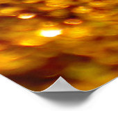 Glinsterende gouden glitter patroon poster (Hoek)