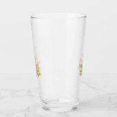 Glinsterende Gouden Kerstboom Glas (Links)