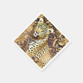 Glinsterende Gouden Luipaard Servet (Hoek)