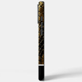 Glinsterende gouden slangenhuiden Case-Mate iPhone case (Achterkant / Links)