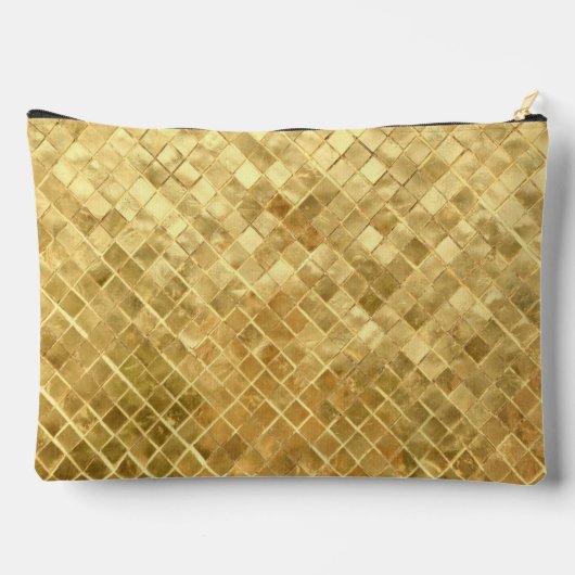 Glinsterende gouden Tegel Patroon Etui (Achterkant)