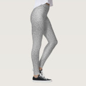 Glinsterende Grijs Glas Ontwerp Leggings (Rechts)