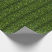 Glinsterende groene ingewikkelde bloemenkunst patr cadeaupapier (Hoek)